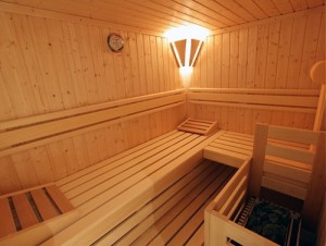 Sauna im Ferienhaus „Seaside“